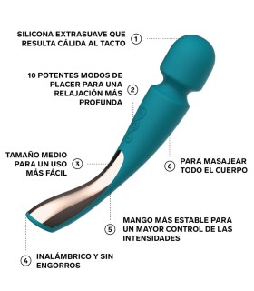 LELO MASAJEADOR SMART MEDIUM WAND 2 VERDE AGUA