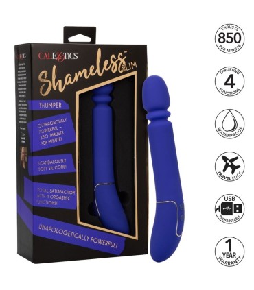 CALEXOTICS SHAMELESS SLIM THUMPER MASAJEADOR AZUL