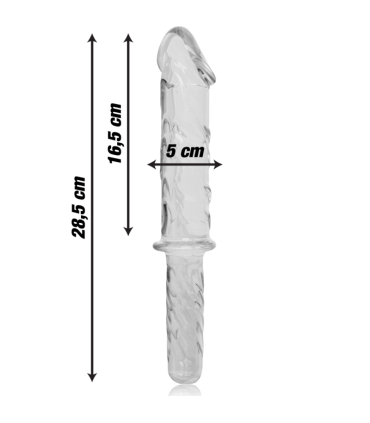 NEBULA SERIES BY IBIZA MODELO 24 DILDO CRISTAL TRANSPARENTE 285 CM O 5 CM