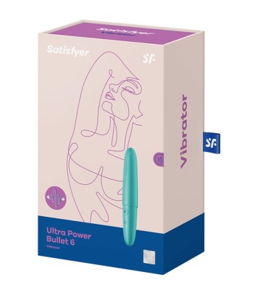 SATISFYER ULTRA POWER BULLET 6 BALA VIBRADORA TURQUESA