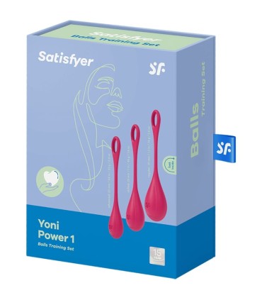 SATISFYER YONI POWER 1 KIT DE ENTRENAMIENTO ROJO