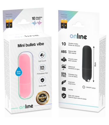 ONLINE MINI BALA VIBRADORA ROSA