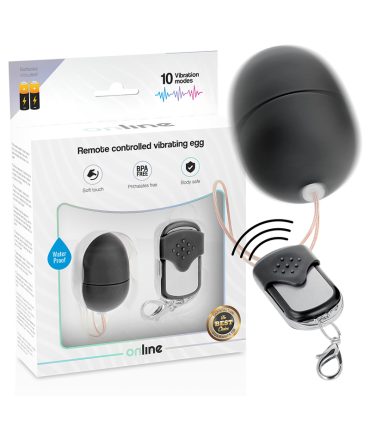 ONLINE HUEVO VIBRADOR CONTROL REMOTO S NEGRO