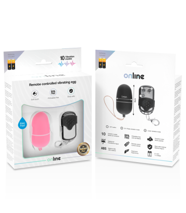ONLINE HUEVO VIBRADOR CONTROL REMOTO M ROSA