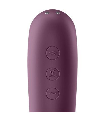SATISFYER DUAL KISS ESTIMULADOR CLITORIS PURPURA