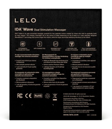 LELO IDA WAVE MASAJEADOR PAREJAS CORAL