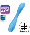 SATISFYER - G-SPOT FLEX 4+ MULTI VIBRADOR APP AZUL