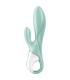 SATISFYER AIR PUMP BUNNY 5 VIBRADOR RABBIT INFLABLE APP VERDE