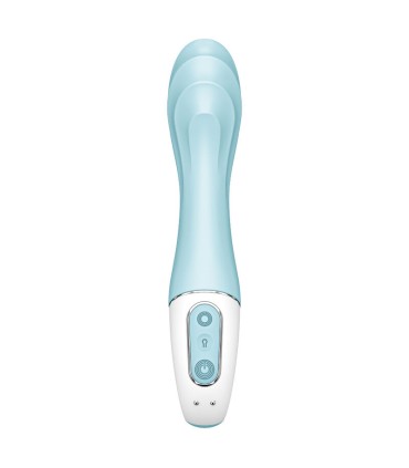 SATISFYER AIR PUMP VIBRATOR 5 VIBRADOR PUNTO G INFLABLE APP AZUL