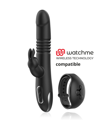 BLACKSILVER KENJI VIBRADOR RABBIT UP DOWN COMPATIBLE CON WATCHME