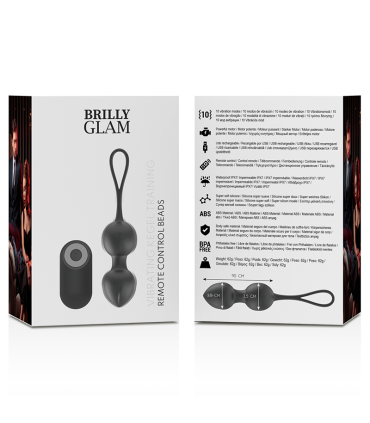 BRILLY GLAM VIBRATING KEGEL BEADS CONTROL REMOTO