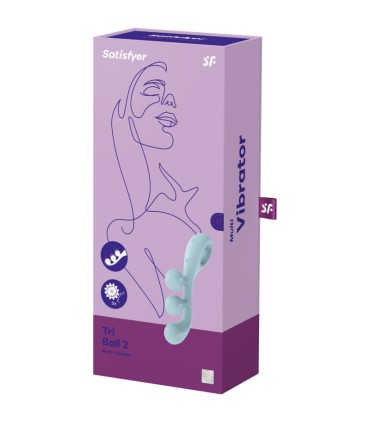 SATISFYER TRI BALL 2 MULTI VIBRADOR AZUL
