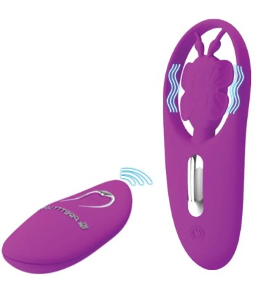 PRETTY LOVE DANCING BUTTERFLY ESTIMULADOR PARA BRAGUITA CON CONTROL REMOTO LILA