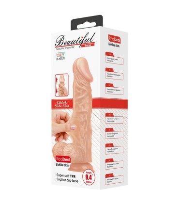 BAILE BEAUTIFUL ENCOUNTER BURAQ DILDO REALISTICO FLEXIBLE 24 CM NATURAL