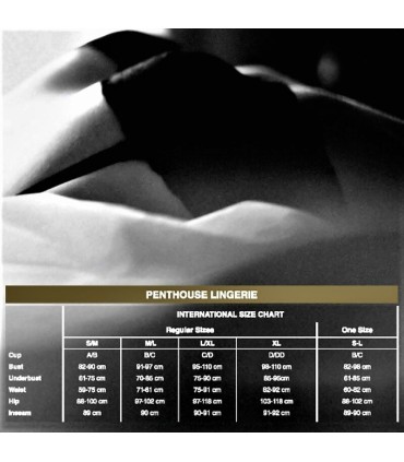 PENTHOUSE TOO HOT TO BE REAL TANGA BURDEOS L XL