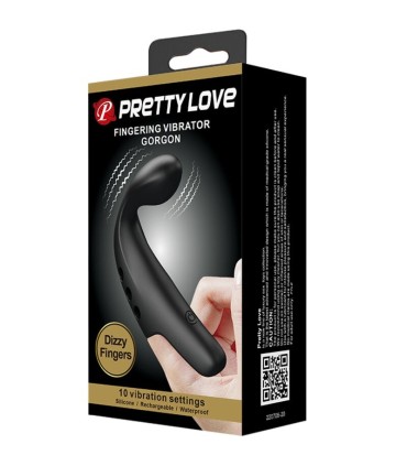 PRETTY LOVE DEDAL VIBRADOR GORGON NEGRO