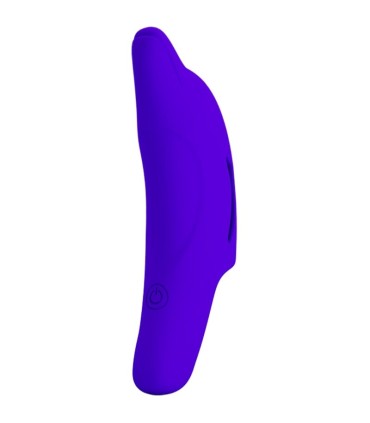 PRETTY LOVE DELPHINI PODEROSO ESTIMULADOR DE DEDO AZUL OSCURO