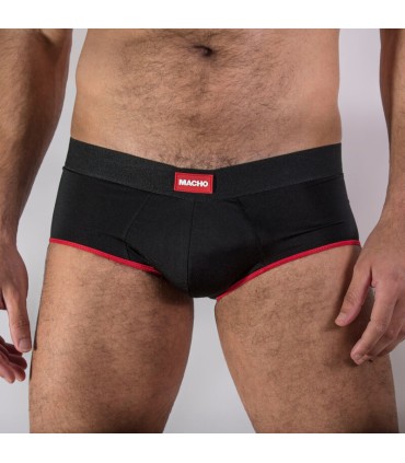 MACHO MS24R CALZONCILLO BRIEF DARK ROJO S