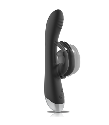 BLACKSILVER DJ ADAM ESTIMULADOR RABBIT SILICONA RECARGABLE NEGRO