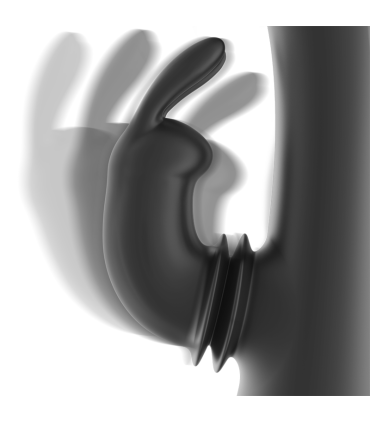 BLACKSILVER DJ ADAM ESTIMULADOR RABBIT SILICONA RECARGABLE NEGRO