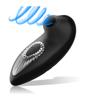 BLACKSILVER DRAKE DELUXE SUCKING VIBE SILICONA RECARGABLE NEGRO