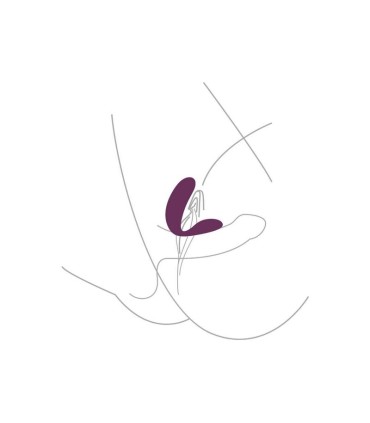 XOCOON BOUND LOVE VIBRADOR PARA PAREJAS MORADO