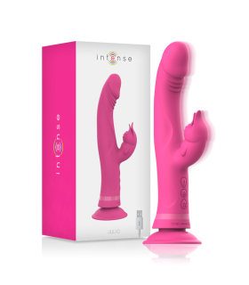 INTENSE JULIO VIBRADOR RABBIT SILICONA ROSA