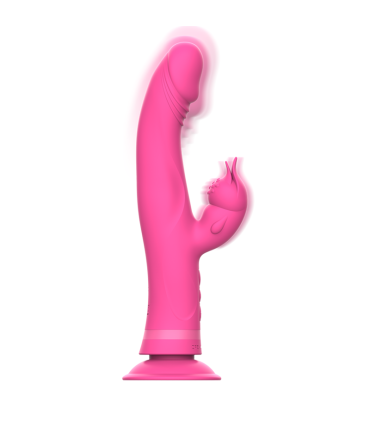 INTENSE JULIO VIBRADOR RABBIT SILICONA ROSA