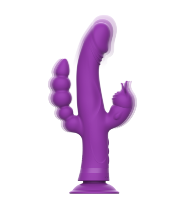 INTENSE CASANOVA VIBRADOR RABBIT SILICONA TRIPLE MOTOR MORADO