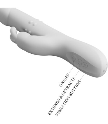 PRETTY LOVE REESE VIBRADOR CON ROTACION PLATEADO