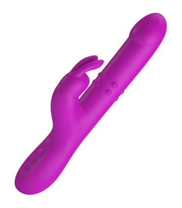 PRETTY LOVE REESE VIBRADOR CON ROTACION MORADO