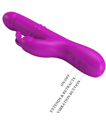 PRETTY LOVE REESE VIBRADOR CON ROTACION MORADO