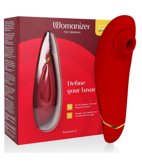 WOMANIZER PREMIUM 2 ESTIMULADOR DE CLITORIS BURDEOS