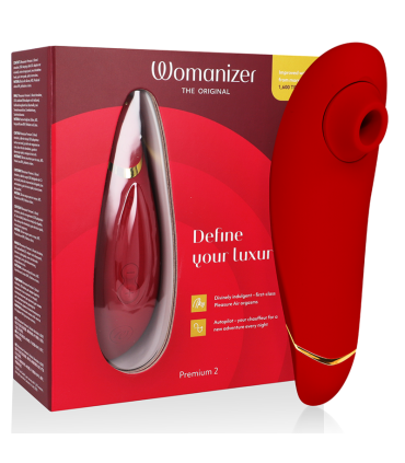 WOMANIZER PREMIUM 2 ESTIMULADOR DE CLITORIS BURDEOS