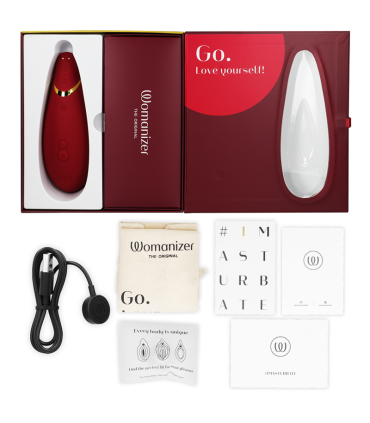 WOMANIZER PREMIUM 2 ESTIMULADOR DE CLITORIS BURDEOS