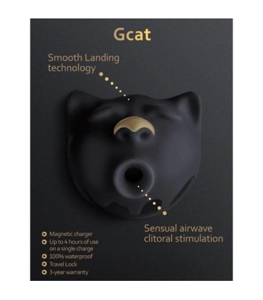G VIBE GCAT MYSTIC SUCCIONADOR DE CLITORIS NEGRO