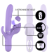 INTENSE BILLIE VIBRADOR MULTIFUNCION RECARGABLE SUCCIONADOR CON PULSADOR MORADO