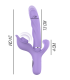 INTENSE BILLIE VIBRADOR MULTIFUNCION RECARGABLE SUCCIONADOR CON PULSADOR MORADO