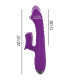 INTENSE IGGY VIBRADOR MULTIFUNCION RECARGABLE UP DOWN CON ESTIMULADOR DE CLITORIS MORADO