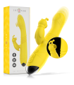 INTENSE - TOKY VIBRADOR MULTIFUNCIÓN RECARGABLE UP & DOWN CON ESTIMULADOR DE CLITORIS AMARILLO