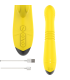 INTENSE TOKY VIBRADOR MULTIFUNCION RECARGABLE UP DOWN CON ESTIMULADOR DE CLITORIS AMARILLO