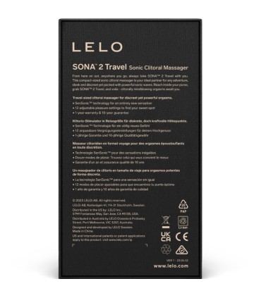 LELO SONA 2 TRAVEL MASAJEADOR SONICO DE CLITORIS ROSA