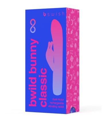 B SWISH BWILD BUNNY INFINITE CLASSIC VIBRADOR RECARGABLE SILICONA AZUL