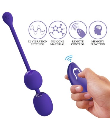 PRETTY LOVE WILLIE YOUTH BOLAS CONTROL REMOTO VIBRACION VIOLETA