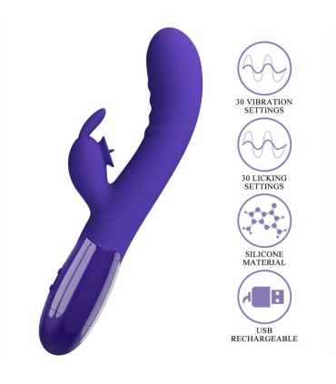 PRETTY LOVE CERBERUS YOUTH VIBRADOR RABBIT VIOLETA