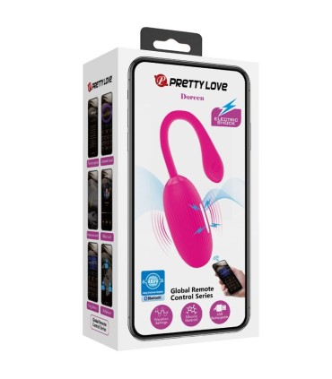 PRETTY LOVE DOREEN HUEVO VIBRADOR RECARGABLE MAGENTA CONTROL REMOTO