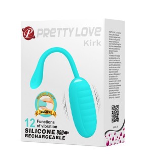 PRETTY LOVE KIRK HUEVO VIBRADOR RECARGABLE VERDE CLARO