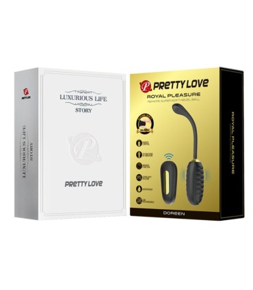 PRETTY LOVE DOREEN HUEVO VIBRADOR DE LUJO RECARGABLE NEGRO CONTROL REMOTO