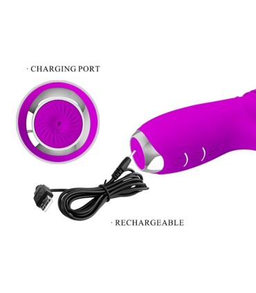 PRETTY LOVE DOROTHY VIBRADOR CONEJO RECARGABLE MORADO