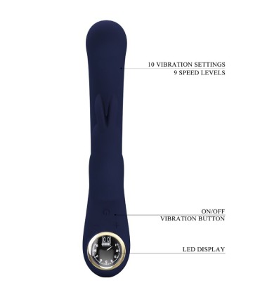 PRETTY LOVE LAMAR VIBRADOR RABBIT PUNTO G AZUL